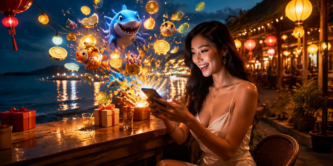 Người dùng tại Hội An dùng điện thoại truy cập casino trực tuyến dưới ánh đèn lồng